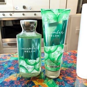 🆕Cucumber Melon Shower Gel and Body Cream